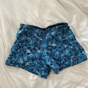 Patagonia baggies - blue patterned